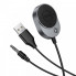 Bluetooth-ресивер HOCO E150 Path car AUX BT receiver with cable Metal Gray (6942007664196) (20186)