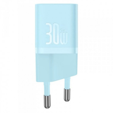 Мережевий зарядний пристрій Baseus GaN5 Fast Charger(mini) 1C 30W EU Blue (CCGN070603) (386)