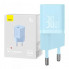 Мережевий зарядний пристрій Baseus GaN5 Fast Charger(mini) 1C 30W EU Blue (CCGN070603) (386)