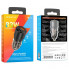 Автомобільний зарядний пристрій BOROFONE BZ20A Smart 83W dual port PD65W+QC3.0 car charger Transparent Black (6941991101625) (20486)