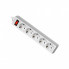 Сетевой фильтр питания Defender ES 1.8m 5 роз. white (99481) (15786)