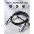 Кабель UGREEN MM142 USB-C to HDMI Male to Male Cable Aluminum Shell 1.5m (Gray Black)(UGR-50570) (UGR-50570) (19786)