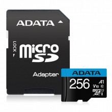 Карта памяти ADATA 256GB microSDXC calss 10 UHS-I V10 A1 (AUSDX256GUICL10A1-RA1) (21786)