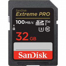Карта памяти SanDisk 32GB SD class 10 UHS-I U3 V30 Extreme PRO (SDSDXXO-032G-GN4IN) (17096)