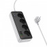 Мережевий подовжувач HOCO AC22 Sunlight 4-bit(PD30W/1C3A) desktop socket(EU/GER) (1.5m) Black (6942007629782) (20196)