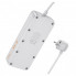 Мережевий подовжувач HOCO AC22 Sunlight 4-bit(PD30W/1C3A) desktop socket(EU/GER) (1.5m) Black (6942007629782) (20196)