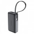 Зовнішній акумулятор ACEFAST M7 PD30W power bank with cable 10000mAh, Black (6974316283379) (16296)
