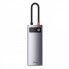USB-хаб Baseus Metal Gleam Series 5-in-1 Multifunctional （Type-C to HDMI*1+USB3.0*3+PD*1) (CAHUB-CX0G) (18296)