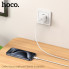 Мережевий зарядний пристрій HOCO C148A Charm single port PD30W charger (EU) White (6942007630306) (396)