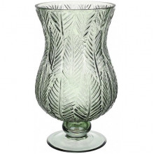 Ваза декоративна Ancient Glass Розалін Ø14х24см, оливковий (5796)