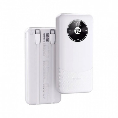 Батарея универсальная Remax 20000mAh, 22.5W, Black (RPP-38 / 45364 / White) (22107)
