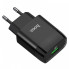 Мережевий зарядний пристрій HOCO C72Q Glorious single port QC3.0 charger 18W Black (6931474732507) (20207)