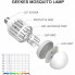 Лампочка ловушка от комаров 2 в 1 с електрошоком 220V светодиодная 15W цоколь E27 Mosquito Killer (9207)