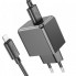 Мережевий зарядний пристрій з кабелем HOCO CS11A Ocean single port charger set(iP) Black (6942007603560) (507)