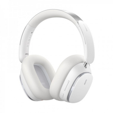 Бездротові накладні навушники Baseus Bowie H1 Pro Noise-Cancellation Wireless Headphones Moon White (A00050601213-00) (8507)
