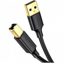 Кабель UGREEN US135 USB 2.0 AM to BM Print Cable 1.5m (Black)(UGR-10350) (UGR-10350) (19807)