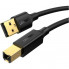 Кабель UGREEN US135 USB 2.0 AM to BM Print Cable 1.5m (Black)(UGR-10350) (UGR-10350) (19807)