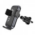Автотримач для телефона HOCO H78 Vista push-type car holder (air outlet) Black Metal Gray (6942007647885) (14907)