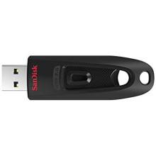 Флеш-накопичувач SanDisk USB 3.0 Ultra 16Gb (130Mb/s) Black (SDCZ48-016G-U46) (217)