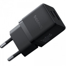 Мережевий зарядний пристрій Baseus Palm Fast Charger C+U 30W EU Cluster Black (P1011160A113-00) (517)