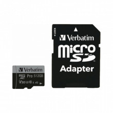 Карта памяти Verbatim 512GB microSDXC class 10 UHS-III PRO (47046) (18617)