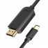 Кабель Vention Type-C to HDMI 4K 30Hz Cable 1.5M Black (CGUBG) (CGUBG) (14817)