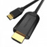 Кабель Vention Type-C to HDMI 4K 30Hz Cable 1.5M Black (CGUBG) (CGUBG) (14817)