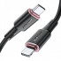 Кабель ACEFAST C2-01 Type-C to iP 3A, 20W, 1.2m silicone, zinc connectors, Black (6974316280644) (14917)