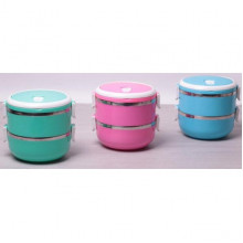 Ланч-бокс Kamille Food Box 2 ємності по 700 мл, 16.5х15х15см (7027)