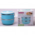 Ланч-бокс Kamille Food Box 2 ємності по 700 мл, 16.5х15х15см (7027)