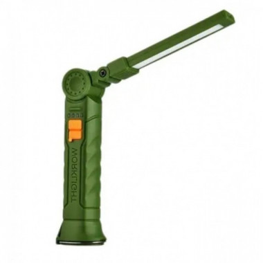 Аккумуляторная складная лампа WORKLIGHT G-52 LED COB поворот на 180° Зелёный (19127)