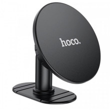 Автотримач для телефона HOCO H13 Fine jade ring magnetic car holder(center console) Black (6931474794512) (20127)