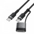 Кабель ACEFAST C22-05 USB-C to USB-C / magnetic aluminum alloy charging data cable Black (6974316285151) (16327)
