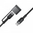 Кабель ACEFAST C22-05 USB-C to USB-C / magnetic aluminum alloy charging data cable Black (6974316285151) (16327)
