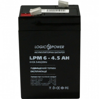 Аккумулятор AGM LPM 6V - 4.5 Ah (15527)