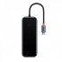 USB-хаб Baseus AcmeJoy 4-Port Type-C HUB Adapter（Type-C to USB3.0*3+Type-C PD&Data *1）Dark Gray (WKJZ010013) (14627)
