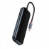 USB-хаб Baseus AcmeJoy 4-Port Type-C HUB Adapter（Type-C to USB3.0*3+Type-C PD&Data *1）Dark Gray (WKJZ010013) (14627)