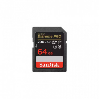 Карта памяти SanDisk 64GB SD class 10 UHS-I U3 V30 Extreme PRO (SDSDXXU-064G-GN4IN) (19627)