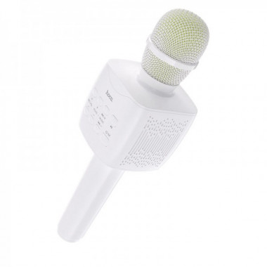 Портативна колонка-мікрофон HOCO BK5 Cantando karaoke microphone 5W White (6931474742292) (8627)
