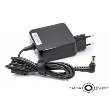 Блок питания к ноутбуку PowerPlant ASUS 220V, 19V 65W 3.42A (5.5*2.5) wall mount (WM-AC65F5525) (18827)