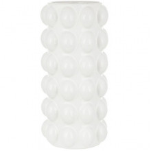 Ваза керамічна White Bubble 30см, біла (5827)
