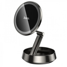 Автотримач для телефона HOCO H83 Metal ring magnetic car holder(center console) metal grey (6942007647939) (20137)