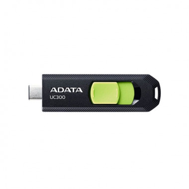 Флеш-накопичувач Adata USB 3.2 Gen1 UC300 Type-C 256Gb Black/Green (ACHO-UC300-256G-RBK/GN) (237)