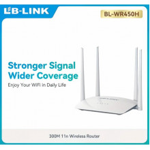 Роутер маршрутизатор LB-Link BL-WR450H 2.4GHz 300 Mbps 4*5dBi усиленные антенны 2LAN+1WAN (14337)