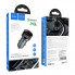 Автомобільний зарядний пристрій HOCO Z42 Light road dual port digital display PD20W+QC3.0 car charger Metal Gray (6931474742551) (8437)