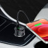 Автомобільний зарядний пристрій HOCO Z42 Light road dual port digital display PD20W+QC3.0 car charger Metal Gray (6931474742551) (8437)