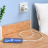 Мережевий зарядний пристрій з кабелем HOCO C106A Leisure single port charger set(iP) 10.5W White (6931474783899) (537)