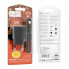 Мережевий зарядний пристрій з кабелем HOCO CS13A Ocean single port PD20W charger set(Type-C to Type-C) Black (6942007603843) (19837)