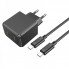 Мережевий зарядний пристрій з кабелем HOCO CS13A Ocean single port PD20W charger set(Type-C to Type-C) Black (6942007603843) (19837)
