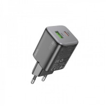 Мережевий зарядний пристрій HOCO N41 Almighty PD20W+QC3.0 charger Black (6942007617024) (15047)